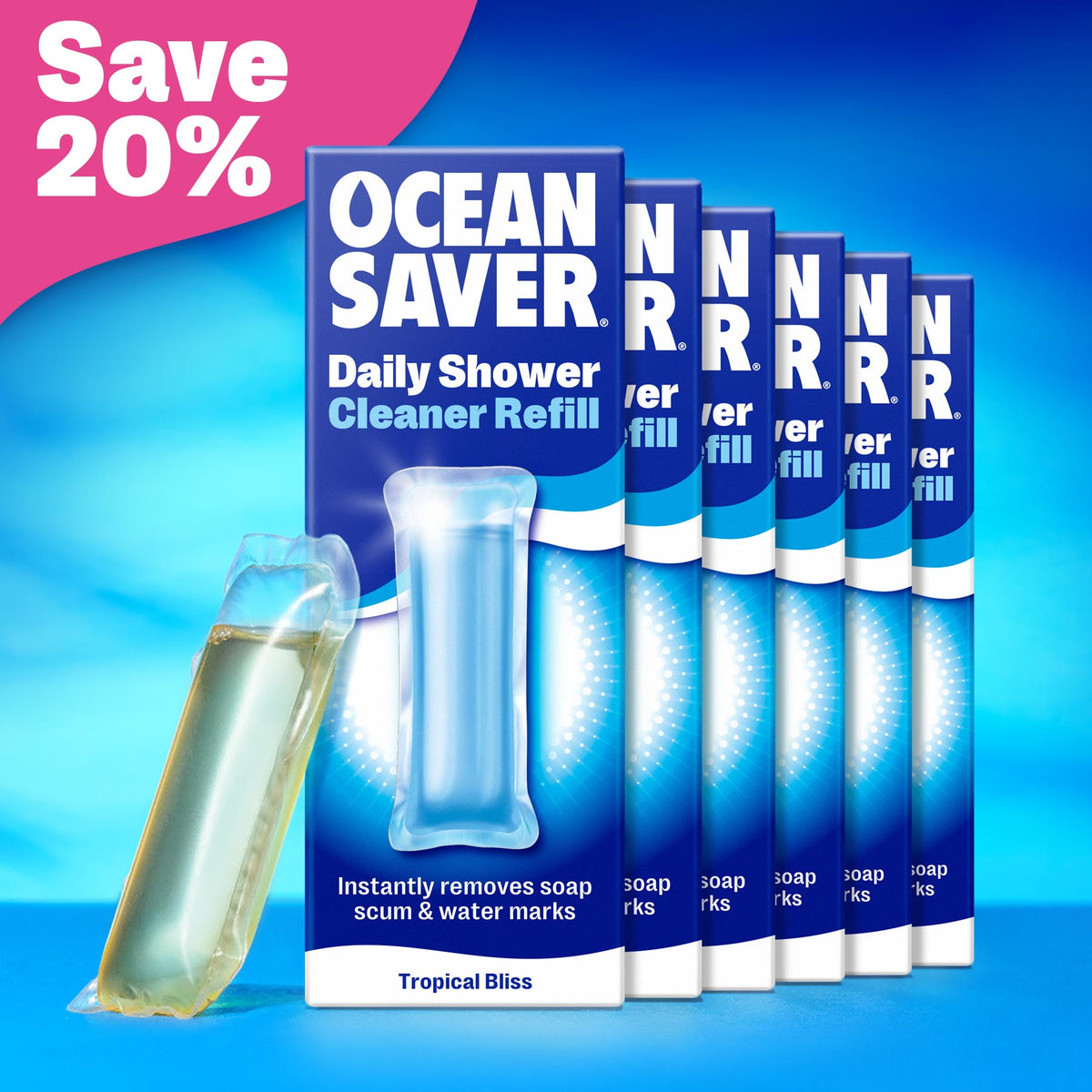 Daily Shower Spray EcoDrop 6 Pack | OceanSaver